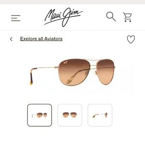 Maui Jim Polarized Aviator Sunglasses - Cliff House